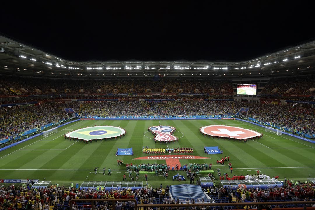 Alles bereit für den WM-Knüller Schweiz - Brasilien