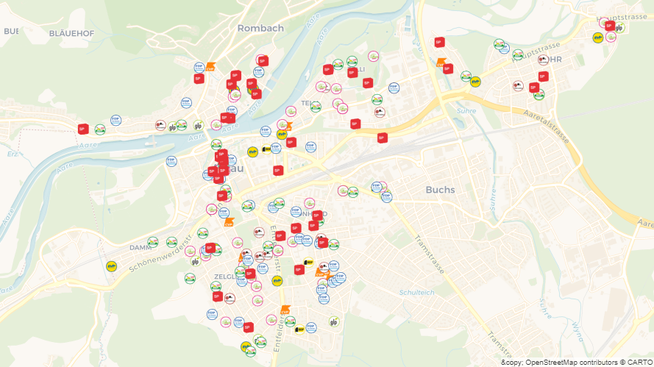 Wo wohnen die Aarauer Einwohnerratskandidaten?