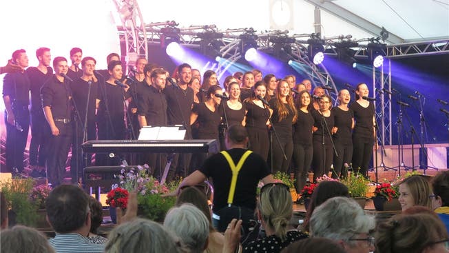 Der Jugendchor Sing-together aus Mellingen wurde 2008 gegründet und zählt heute 40 Mitglieder. zvg