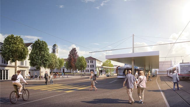 Nächster Halt, Bahnhof Dietikon? Eine Initiative stellt die zweite Etappe der Limmattalbahn zwischen Schlieren und Killwangen Spreitenbach infrage. ZVG