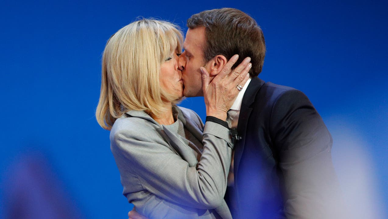 Das Ehepaar Brigitte und Emmanuel Macron