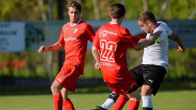 Der FC Biberist (rot) hat zwei Matchbälle zum Aufstieg.