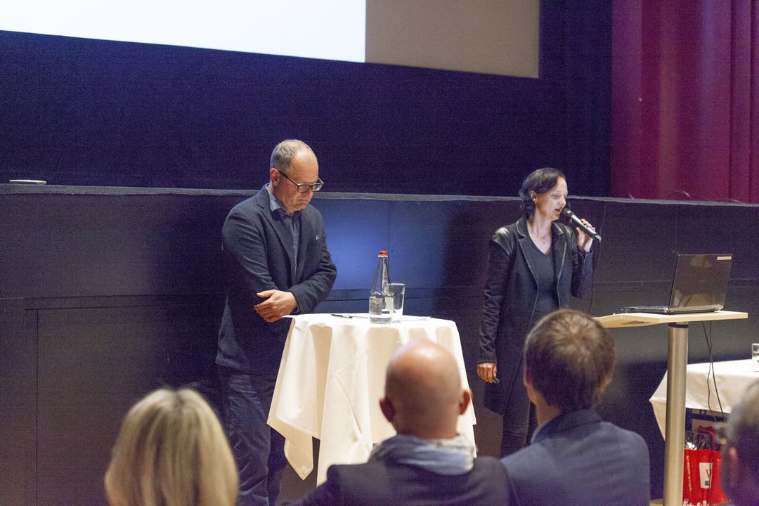 Das Co-Präsidum des Gewerbe Olten mit Andreas Jäggi (links) und Daniela Gaiotto.