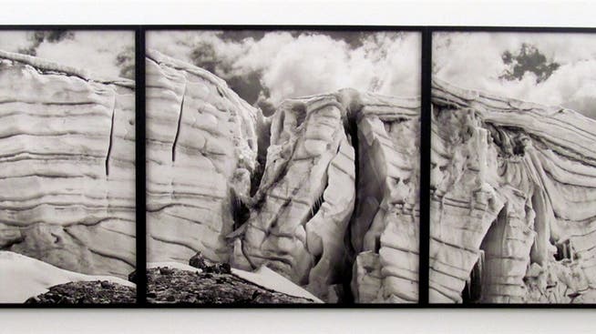 Beinahe malerisch wirkende Erosionsprozesse der Gletscher fotografiert Daniel Schwartz.