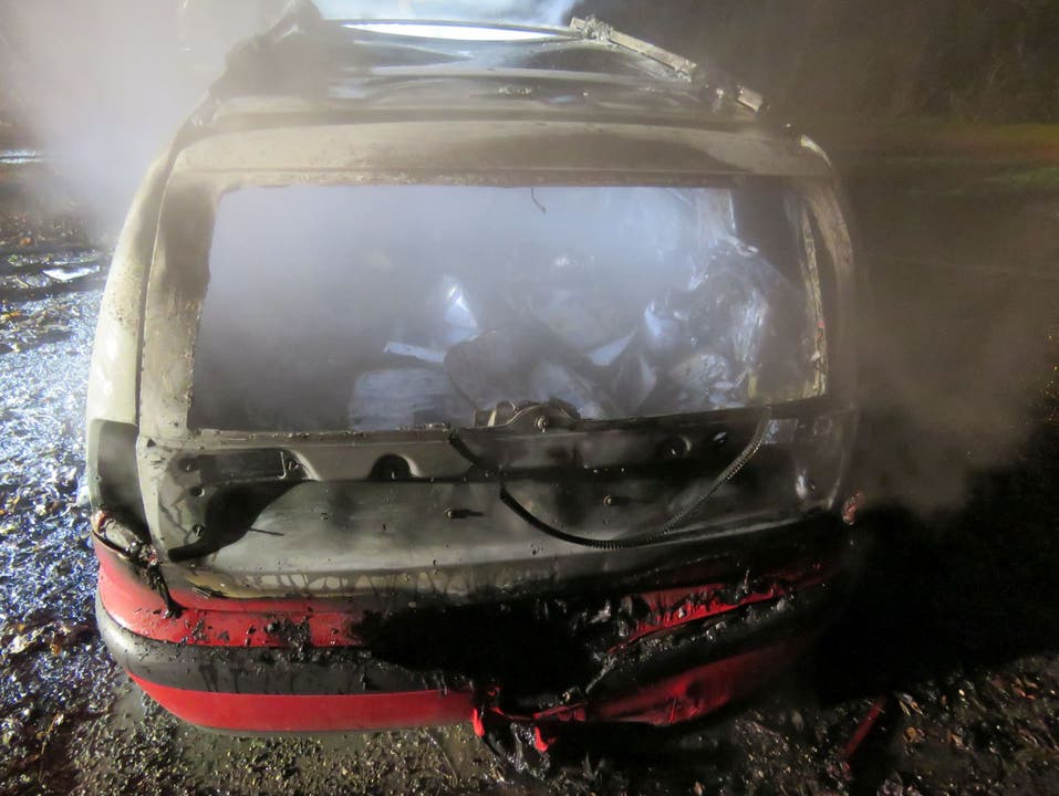 Buchs (AG), 26. November Eine Gruppe junger Männer dürfte in der Nacht auf Sonntag mehrere Sachbeschädigungen begangen haben. Dabei wurde auch ein Auto in Brand gesetzt.