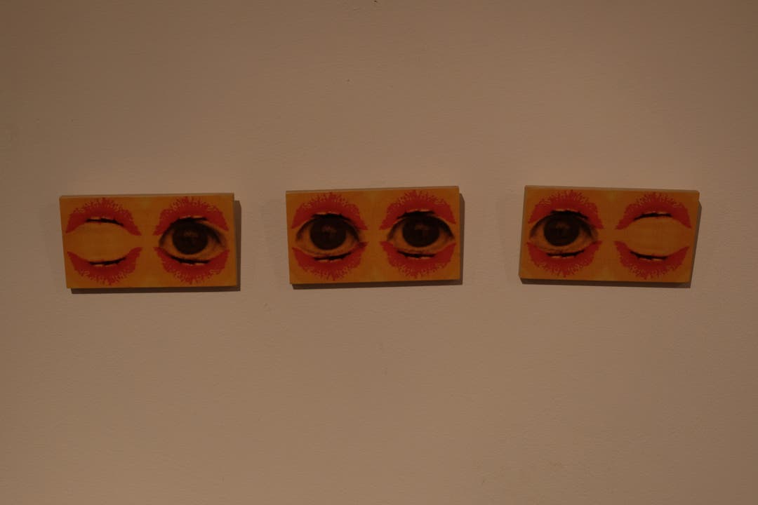 Augen spielen eine wichtige Rolle im Werk von Montserrat Vicens. Quelle: az Limmattaler Zeitung / David Egger