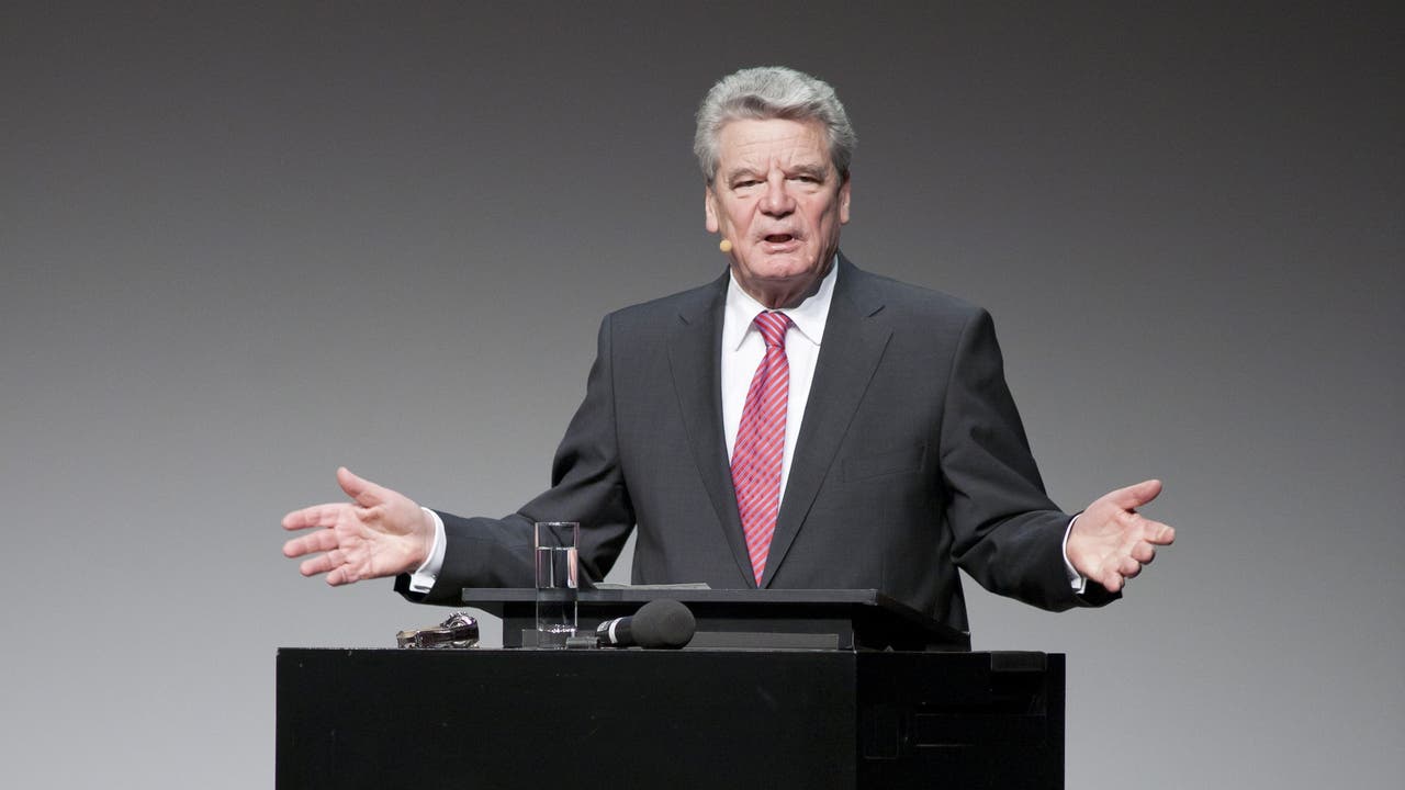 2012 Joachim Gauck, kurz vor der Wahl zum Bundespräsidenten.