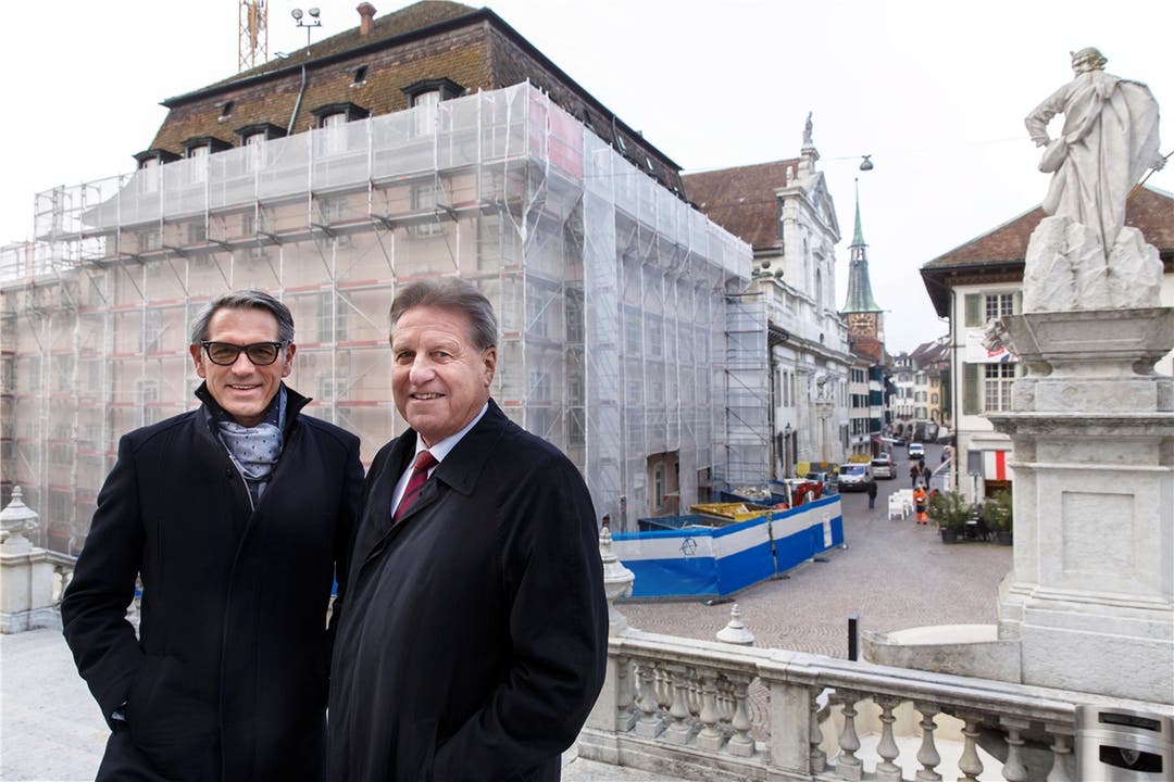 2015 wurde das Baurecht an die Swiss Prime Anlagestiftung weitergegeben. Thomas Grossenbacher und Markus Graf vor der «Krone»
