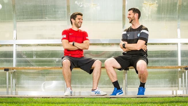 Die beiden kennen sich schon lange: João Paiva (links) übernimmt den Trainerposten von Goran Ivelj. Dieser hat schon mal das GC-Leibchen übergezogen.