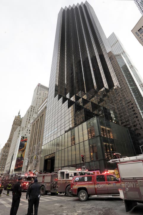 Trump befand sich zur Zeit des Feuers nicht in dem Gebäude an der Fifth Avenue in New York.