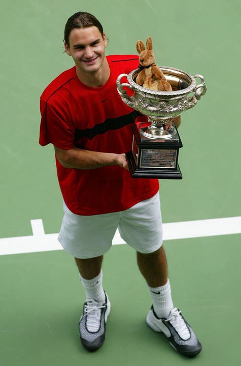 Der erste Autralian Open-Sieg: Jahr 2004, sein 12. Titel Marat Safin, 7:6, 6:4, 6:2