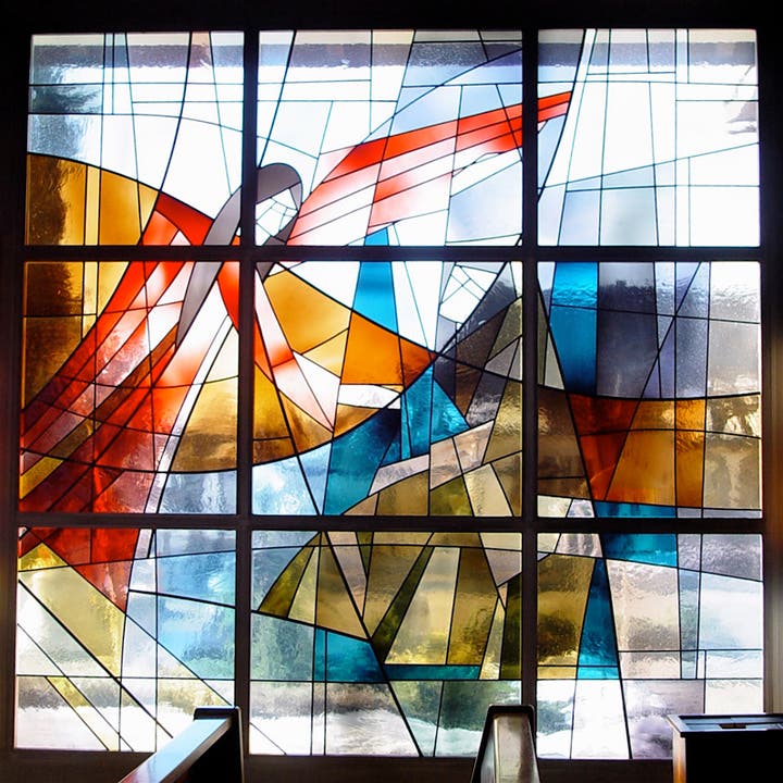  Cäsar Spiegel gestaltete auch die Kirchenfenster der Marien-Kirche in Wolfwil.