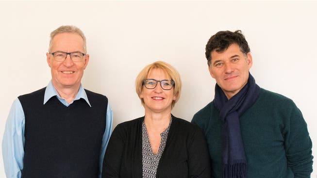 Von links: Stiftungspräsident Cyrill Jeger mit den Mitgliedern Marion Rauber und Daniel Wermelinger. Zvg