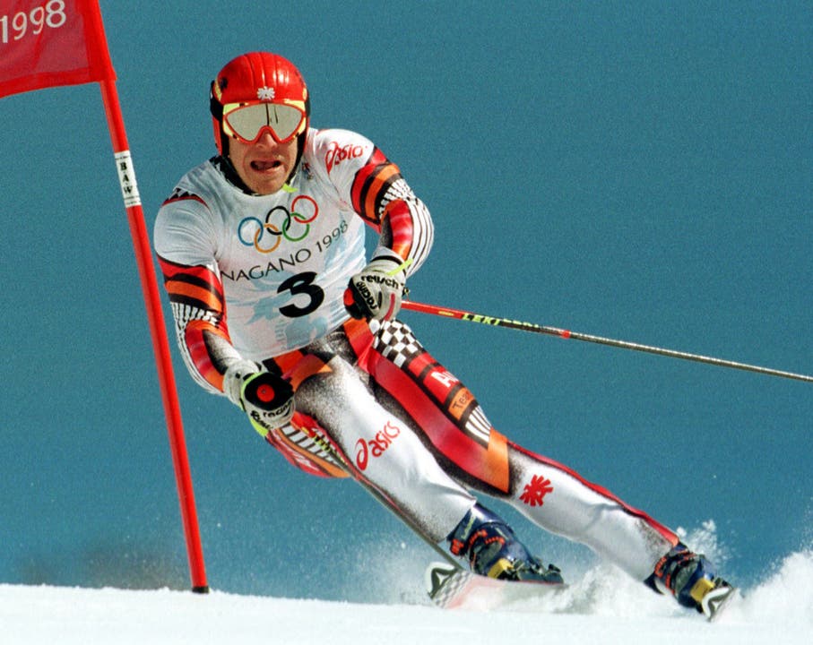Hermann Maier gewinnt nach seinem Sturz zwei Goldmedaillen in Nagano.