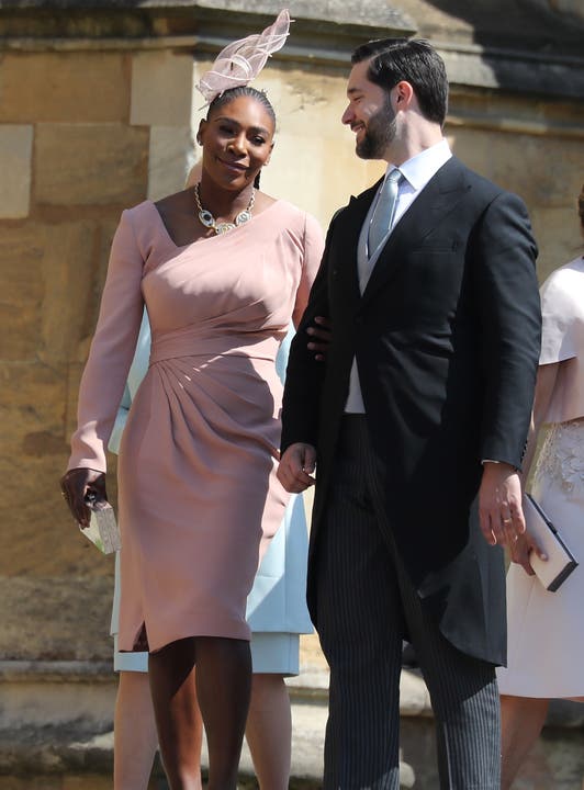 Tennisstar Serena Williams und ihr Ehemann Alexix Ohanian bei ihrer Ankunft.