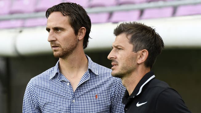 «Wir treten als Einheit auf.» Sportchef Sandro Burki (links) und sein Trainer Marinko Jurendic.