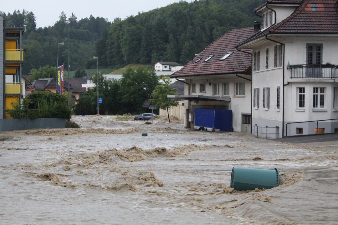 Überschwemmung in Uerkheim