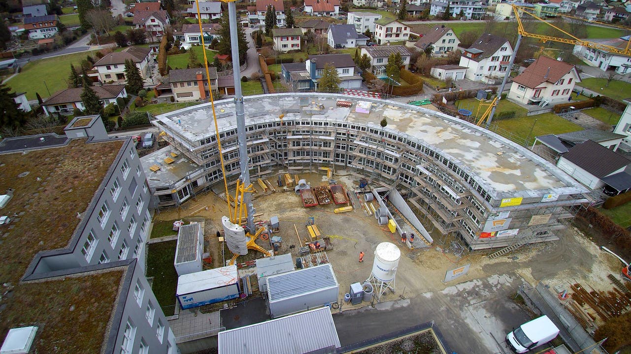 Baustellenreportage Neubau Alters- und Pflegeheim Inseli Balsthal