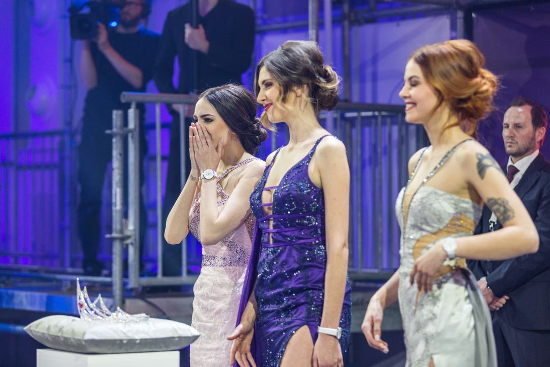 Miss-Schweiz-Wahl 2018 Die drei Finalistinnen: Jastina Doreen, Michela und Karen.