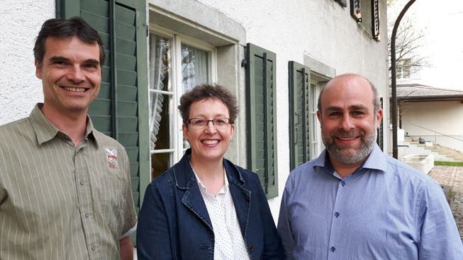 Gemeinderatskandidaten SP Selzach: Stephan von Büren (bisher Ersatzgemeinderat), Carmen Zeller (bisher Gemeinderätin), Peter Bichsel