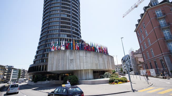 Bei den Notenbankgouverneuren herrscht für einmal Optimismus vor: Die Bank für Internationalen Zahlungsausgleich (BIZ) in Basel.