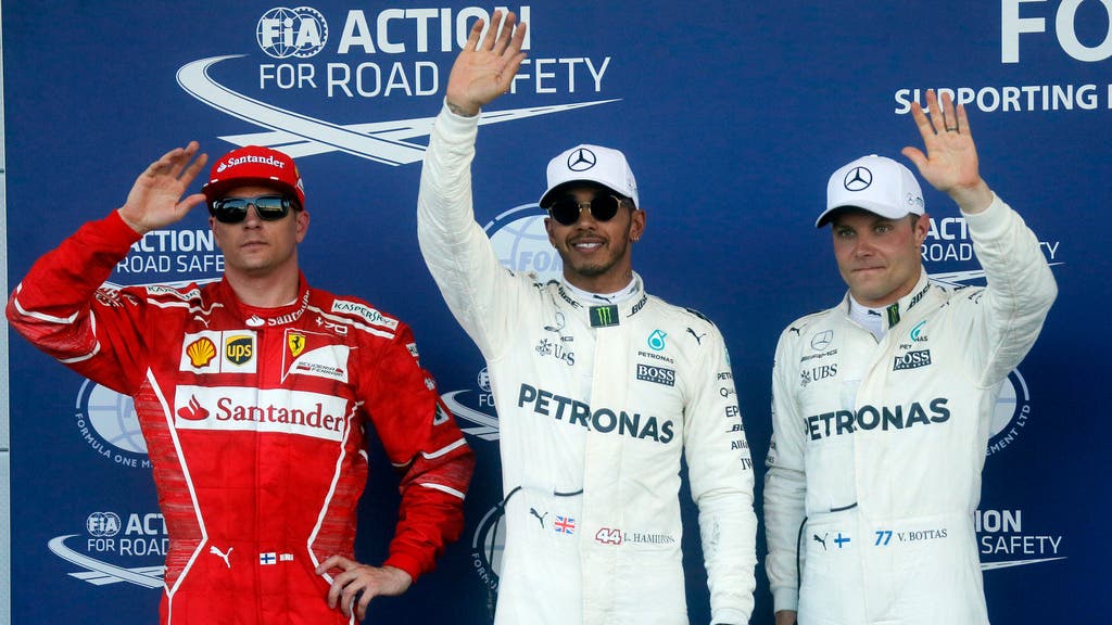 Lewis Hamilton sicherte sich in Baku seine 66. Pole-Position vor Teamkollege Valtteri Bottas und Ferrari-Pilot Kimi Räikkönen.