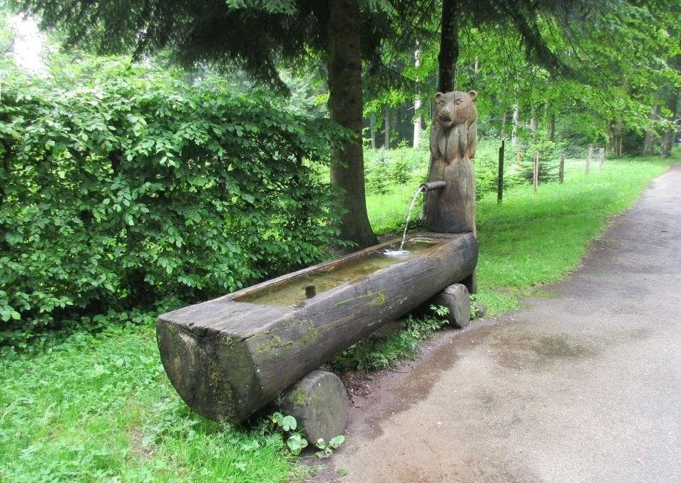 Die "Kraftorte" von Staffelbach: Brunnen beim Waldhaus Die "Kraftorte" von Staffelbach