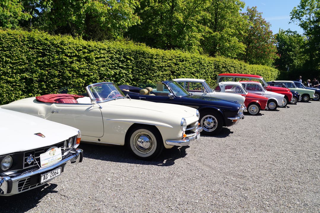 Auf dem gegenüberliegenden Parkplatz waren auch noch viele andere Sammlerstücke zu sehen, von einem Rover 3500 über NSU-Modelle bis zu einem Opel Rekord.