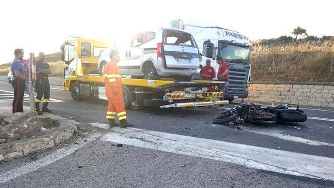 Die Unfallstelle in Italien.