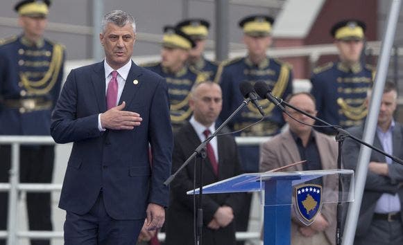 Hashim Thaçi, Präsident des Kosovo und früherer Kommandant der kosovarischen Befreiungsarmee UÇK.