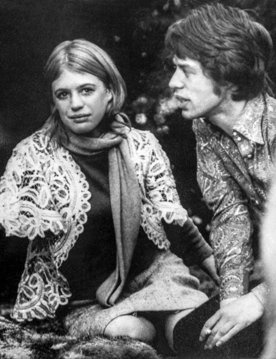 Frühe Liebe: mit Marianne Faithfull 1967 in London.