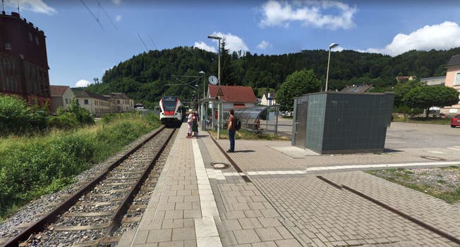 Der Bahnhof in Zell im Wiesental.