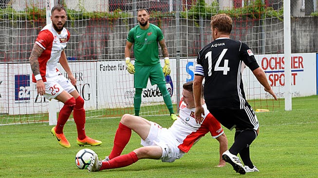 Erst zwei Gegentore kassierte die Solothurner Hintermannschaft um Torhüter Jeffrey Grosjean in den sieben bisherigen Meisterschaftsspielen.