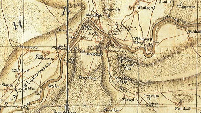Auf der «Carte Generale de la Comté de Bade» des Würzburger Kartografen Johann Adam Riediger aus dem Jahr 1733 erkennt man auf der «Mezgerflue», dem heutigen Kreuzliberg, sogar ein Doppelkreuz.