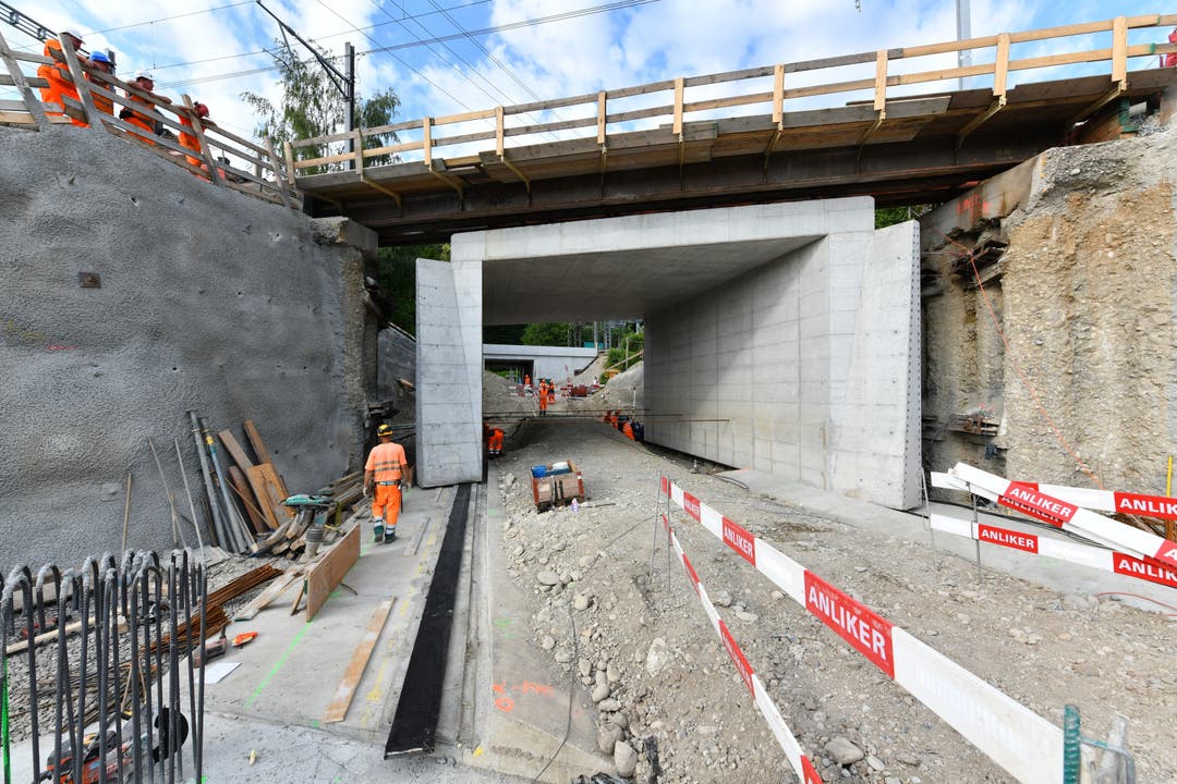 Tunneleinschub SBB Olten Hasli - Bauprojekt Eppenberg-Tunnel