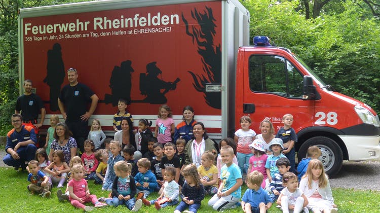Rheinfelder Jugendfeuerwehr am Hoigümper-Abschlussfest