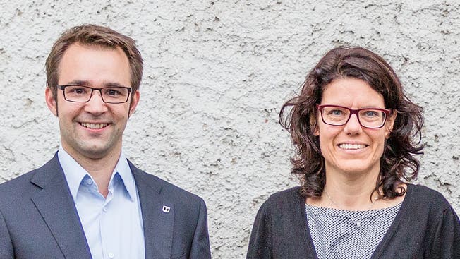 Sie möchten Stadtammann in Brugg werden: Titus Meier und Barbara Horlacher.