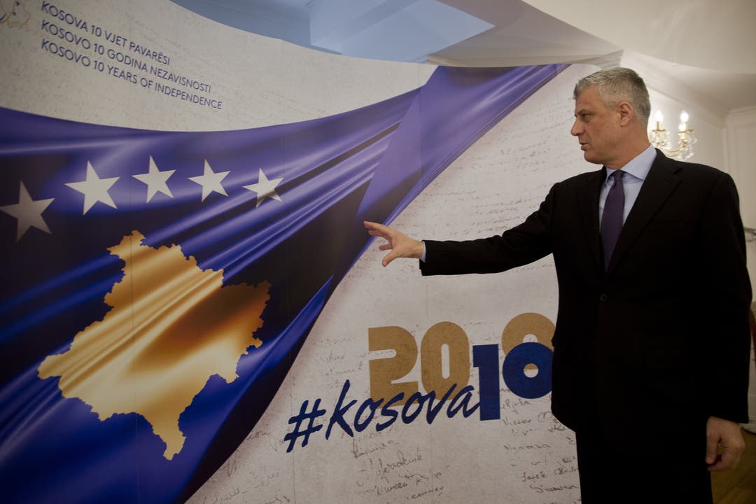 Kosovos Staatspräsident Hashim Thaci feiert das Jubiläum.