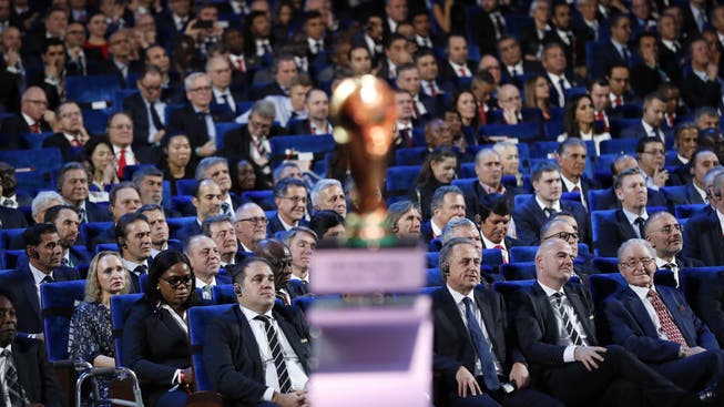 Der russische Vize-Premierminister Witali Mutko (Mitte) und der Schweizer Fifa-Präsident Gianni Infantino (rechts) sitzen nicht zum ersten Mal im selben Boot.