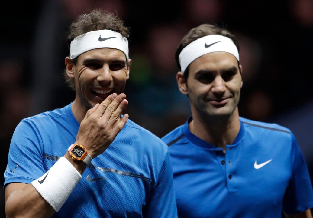 Premiere: Roger Federer und Dauerrivale Rafael Nadal treten am Laver Cup erstmals zusammen an.