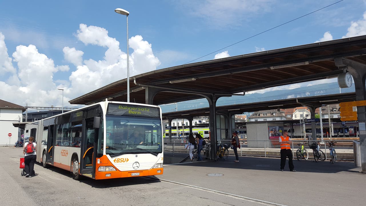 Es verkehrten Ersatzbusse zwischen Solothurn und Fraubrunnen