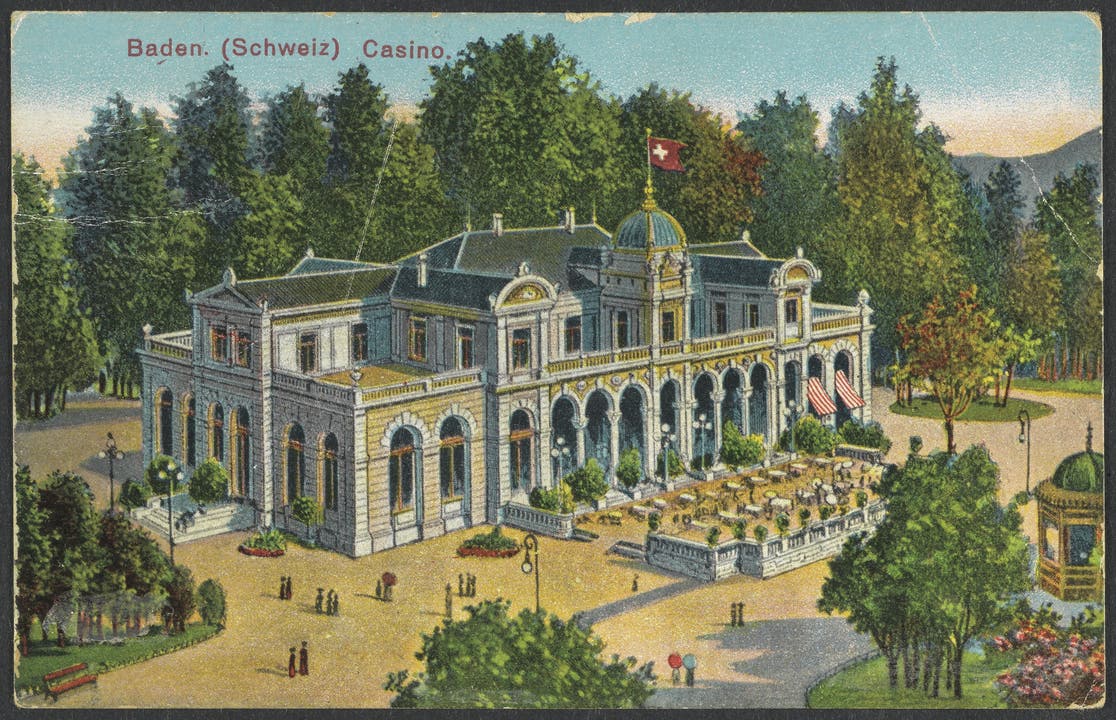 Kursaal-Kasino Der Badener Kursaal wurde 1875 nach Plänen von Karl Mosers Vater Robert Moser im Kurpark an der Parkstrasse erbaut.