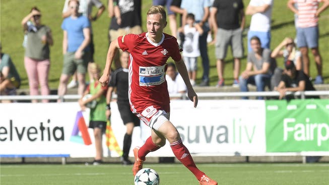 Stürmer Basil Gmür wechselte auf diese Saison zum FC Baden.