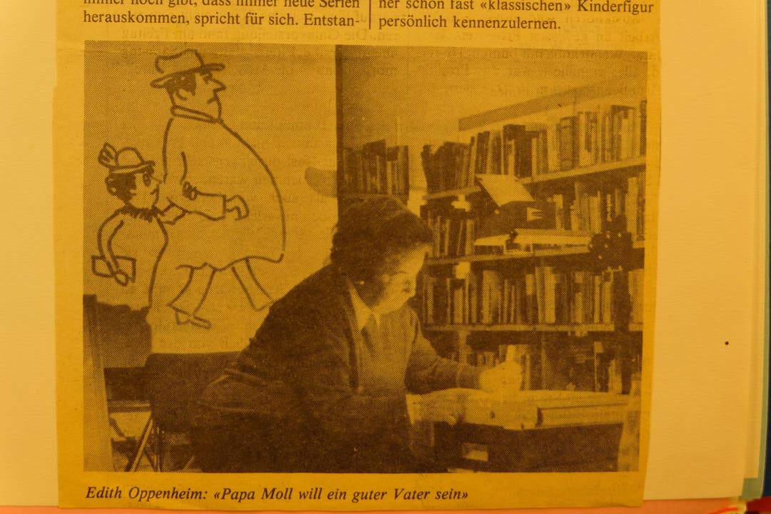 Im Laufe ihrer Geschichte durfte die Geroldswiler Bibliothek immer wieder auch illustre Gäste begrüssen. So war im März 1986 Edith Oppenheim-Jonas zu Besuch, die Schöpferin von Papa Moll (im Bild ein Ausschnitt des damaligen Zeitungsberichts vom "Limmattaler").