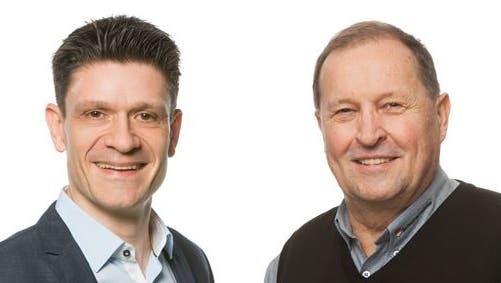 FDP-Kandidat: Matthias Suter (links) und SVP-Kandidat: Walter Gurtner.