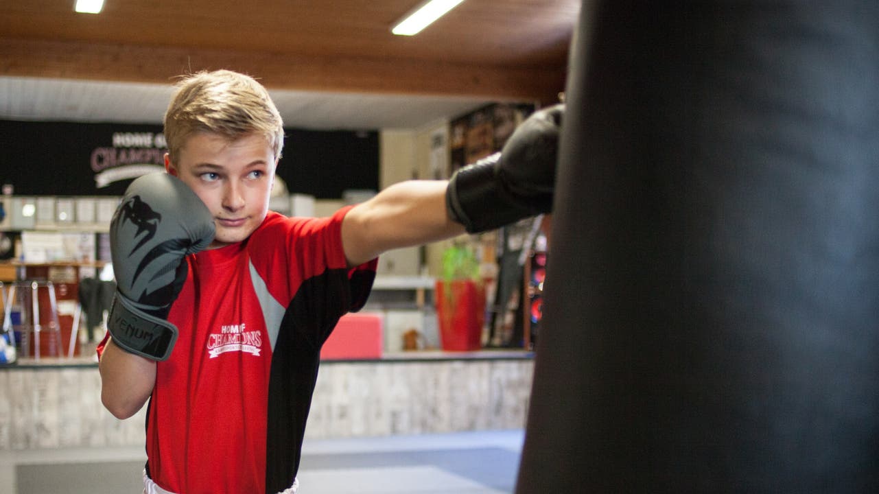 Nick Häusler (13) ist erfolgreicher Kickboxer