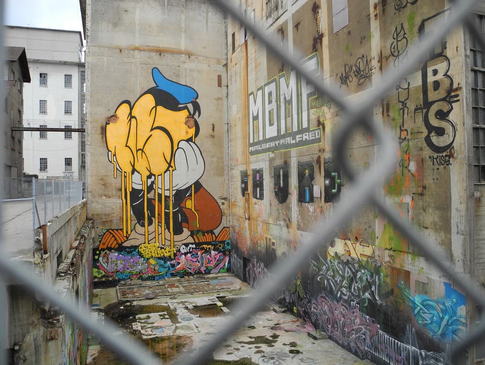 Die Graffitis stammen von Sprayern aus aller Welt