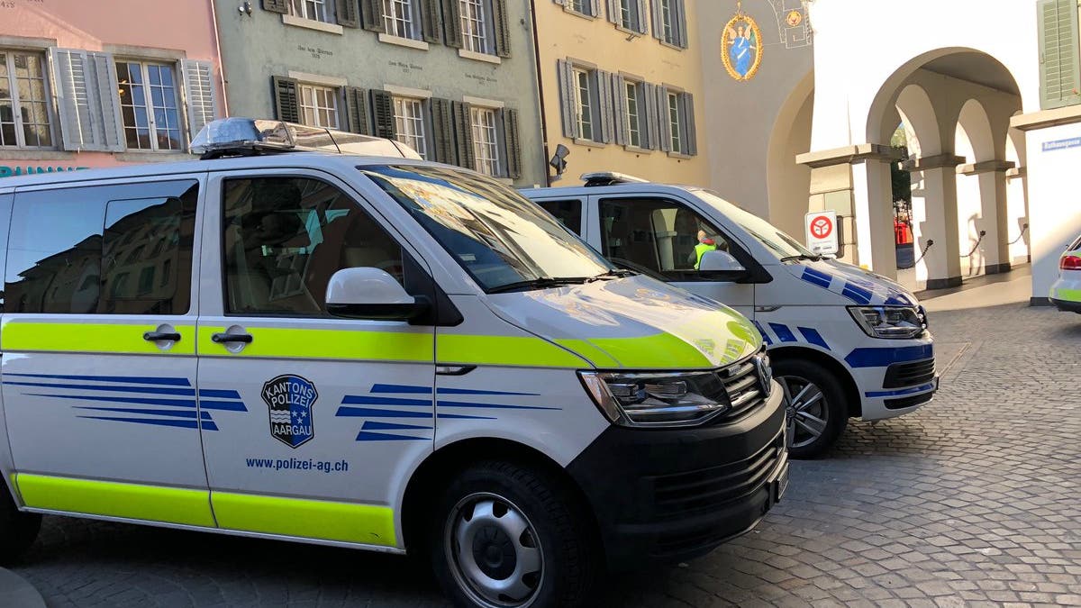 Die Polizei war mit einem Grossaufgebot in Baden.