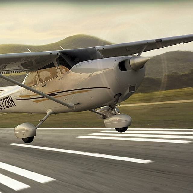 Rapper Jon James stürzte vom Flügel einer Cessna. (Symbolbild)