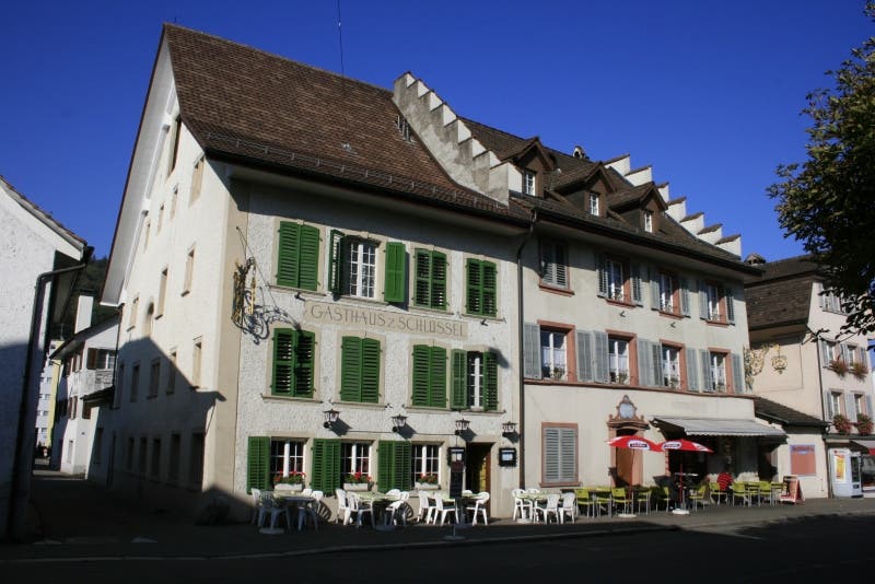 Das Gasthaus «zum Schlüssel» steht im historischen Ortskern von Bad Zurzach, der von den Einheimischen Flecken genannt wird. (Archivbild)